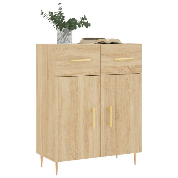 Berkfield Sideboard Sonoma Oak 69.5x34x90 cm Engineered Wood