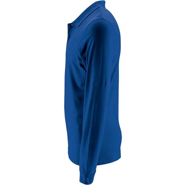 SOLS Mens Perfect Long Sleeve Pique Polo Shirt - Royal Blue