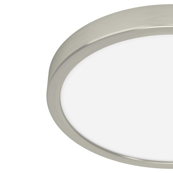 EGLO Fueva 6 Silver Steel And Plastic LED CCT Technology Flush Ceiling Light