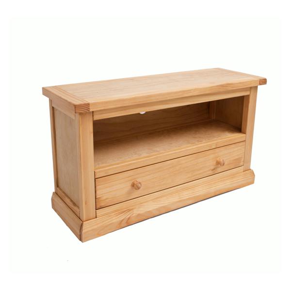 Cabinet Bits Lucca Waxed 1 Drawer TV Cabinet Wood Knob