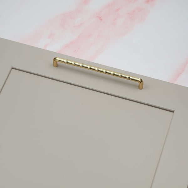 Handle & Home Brushed Brass Textured Handles