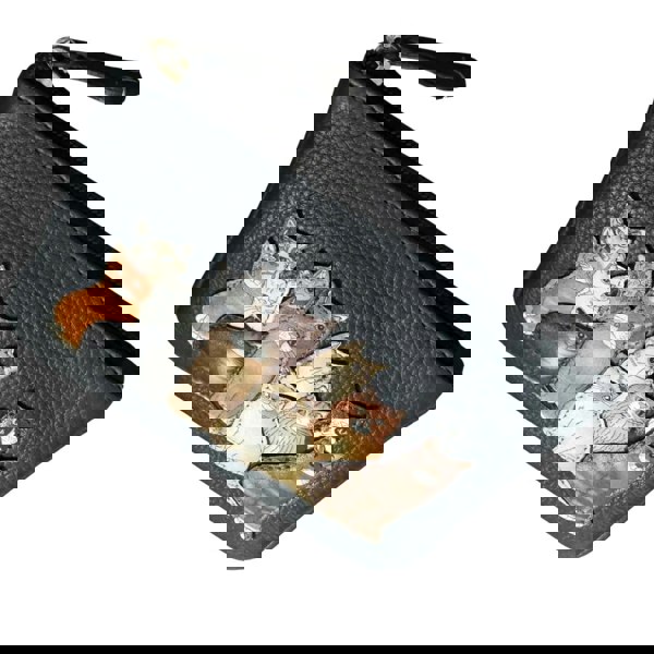 Mala Leather The Meowfia Cats Leather RFID Coin & Card Purse