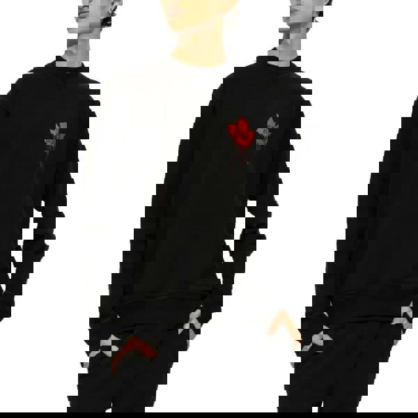 Dsquared2 Red Maple Leaf Sweatshirt Black M