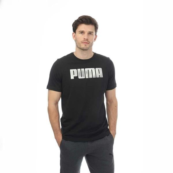 Puma Mens Sportstyle Cotton Blend T-Shirt - Black - 
