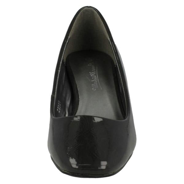 Anne Michelle Ladies Anne Michelle Mid Chunky Heel Court Shoes