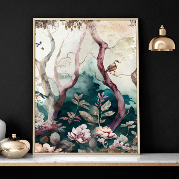 3 set of wall art | chinoiserie prints for living rooms