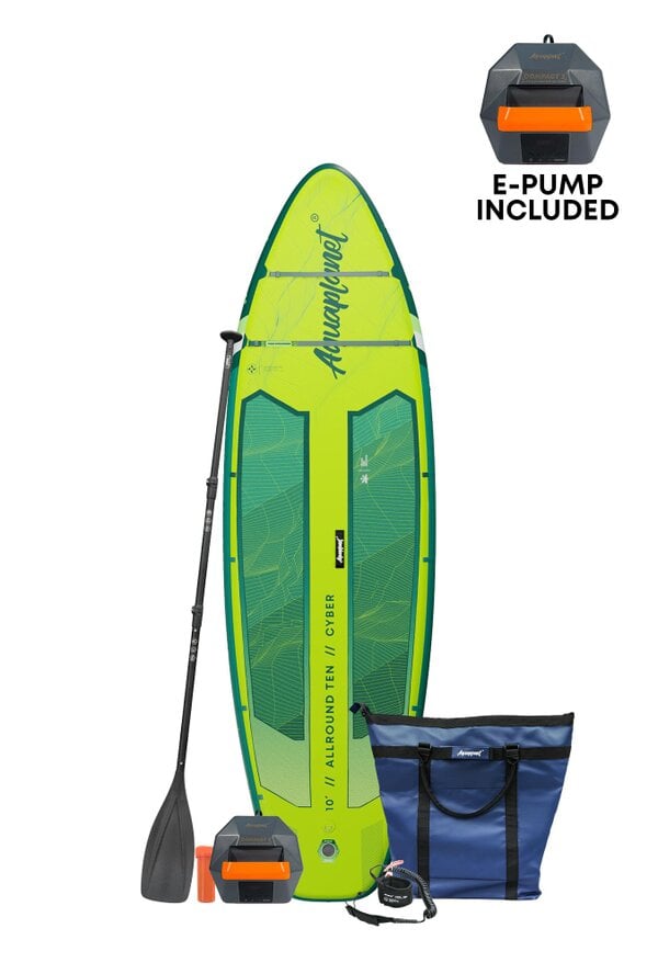 Aquaplanet ALLROUND TEN 10' Inflatable Paddle Board Package - Cyber