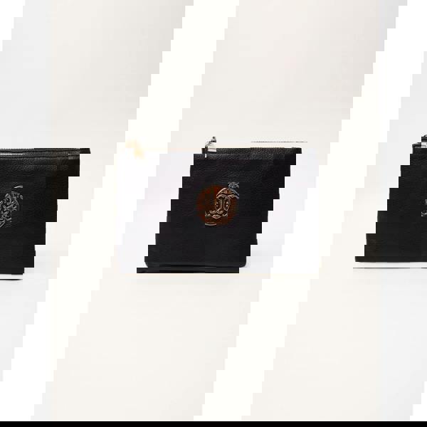 Blue Vanilla Detailed Zip Up Purse With Detachable Strap