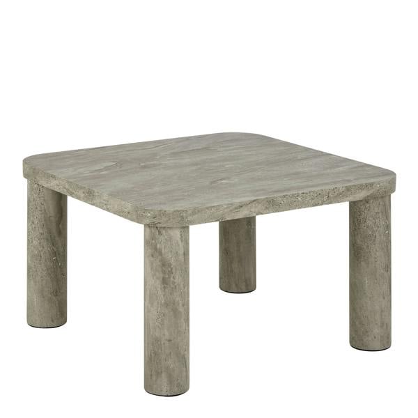 Wyld Haus Frankfurt Square Light Oak Effect Coffee Table Rounded Corners
