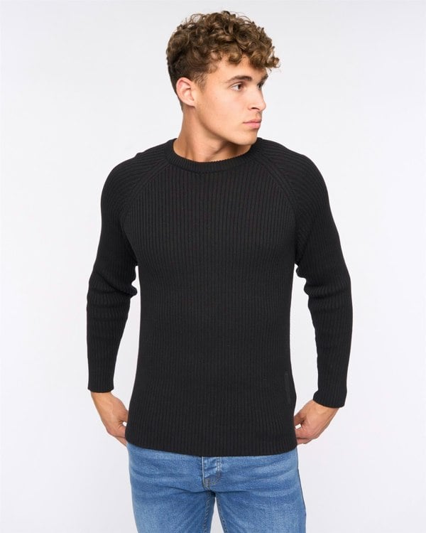Crosshatch Kramtax Raglan Knit Black