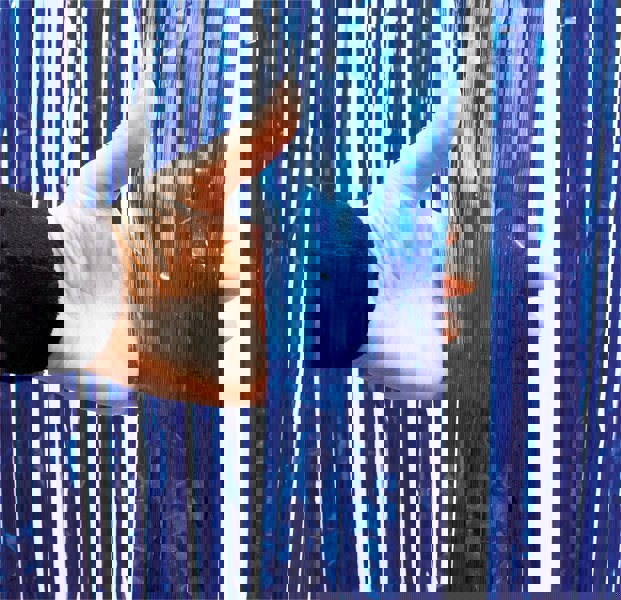 Cheetah Shimmer Tinsel Curtain, 3M x 1M Blue