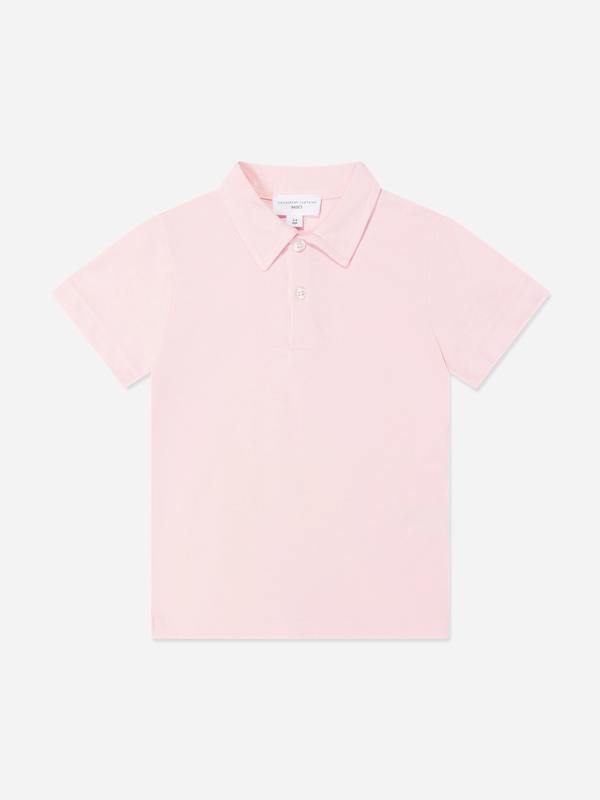 Childsplay Basics Boys Short Sleeve Polo Shirt in Pink