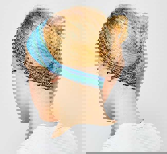 Antonia York Blue Striped Headband | Ziggy Nepalese Cotton Bandana