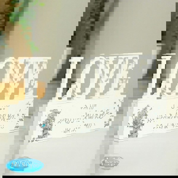 Personalised Memento Company Personalised Me To You Moon and Back Wooden Love Ornament