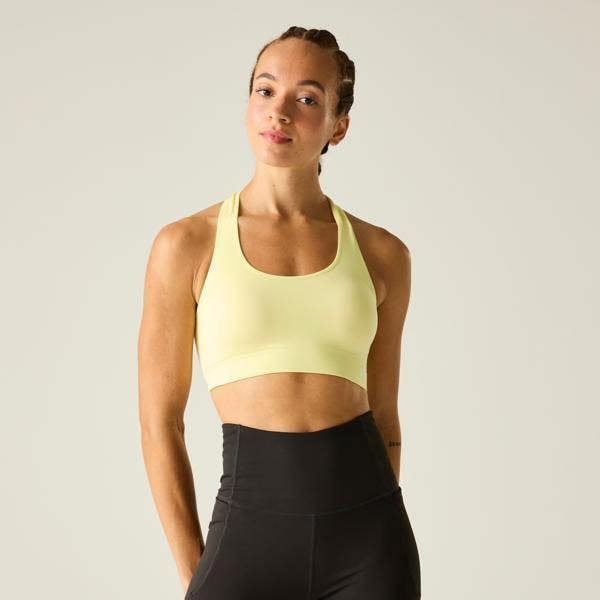 Dare 2B Womens/Ladies Dont Sweat It II Sports Bra - Wax Yellow - 