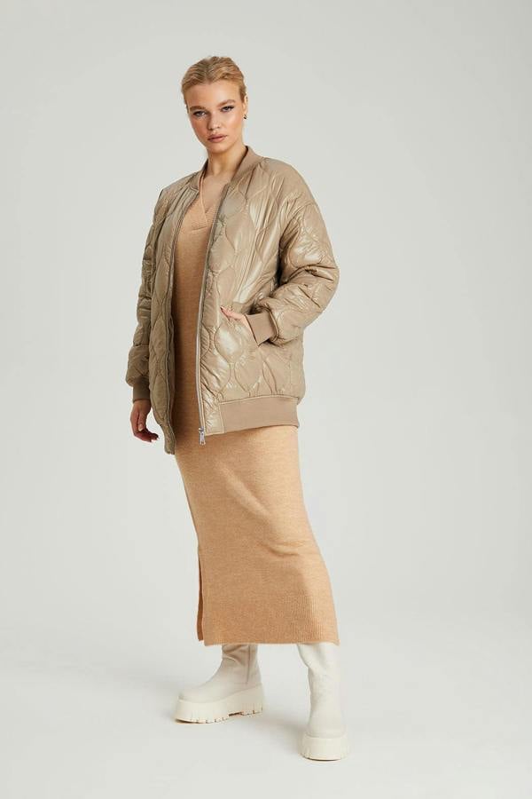 Urban Bliss Quilted Longline Bomber