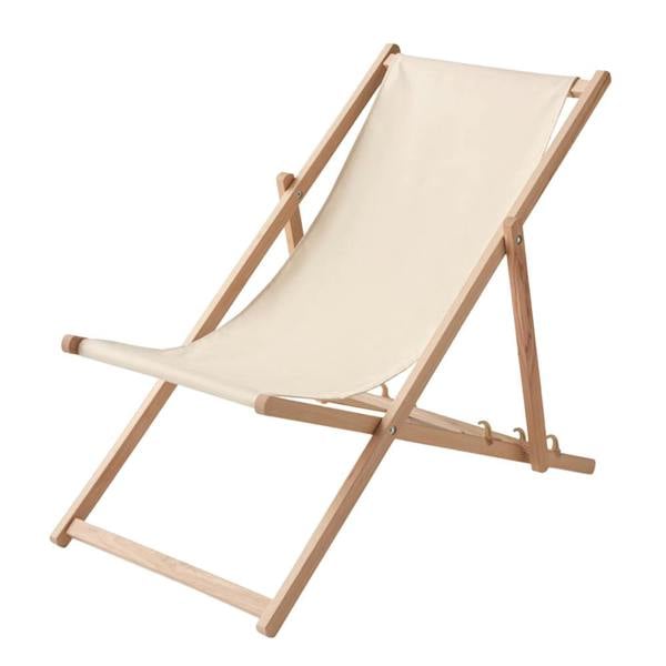 MidOcean Honopu Wood Folding Chair - Beige - 