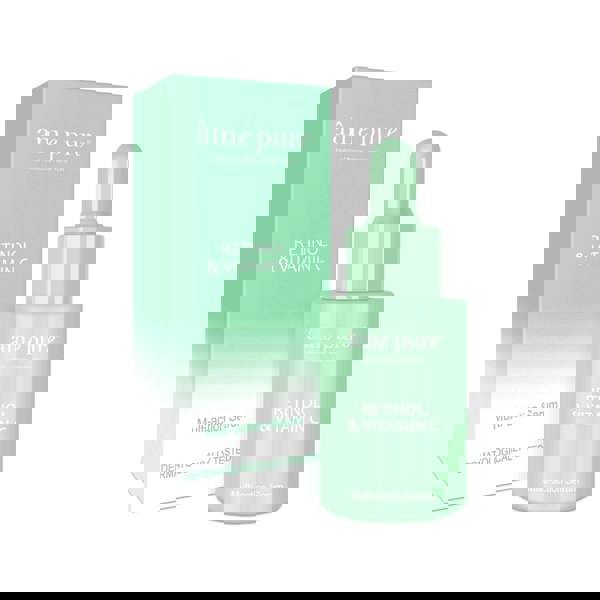 Âme Pure RETINOL & VITAMIN C - Plant-Based Retinol, Brightening & Skincare Serum For Face