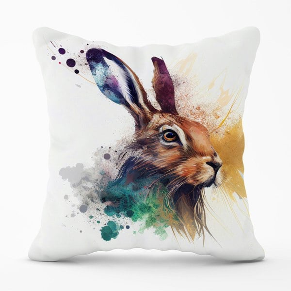 Warren Reed Hare Close Up Splashart Cushions