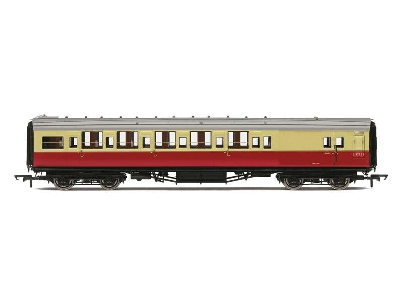 Hornby Maunsell Brake 3rd Coach BR Crimson/Cream S3752 Set 222