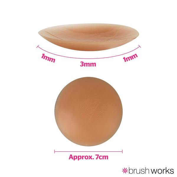 Brushworks Reusable Silicone Nipple Covers Shade 4.0 - Toffee
