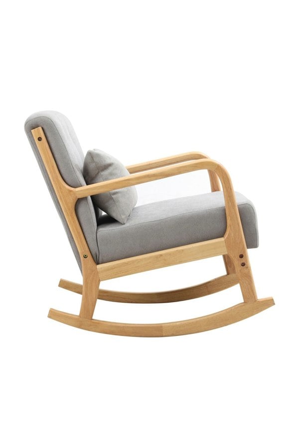 Living and Home Modern Buttoned Rocking Chair