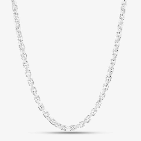 T. H. Baker Silver 20 Inch Square 4.8mm Belcher Chain SDMC-480-AG-20
