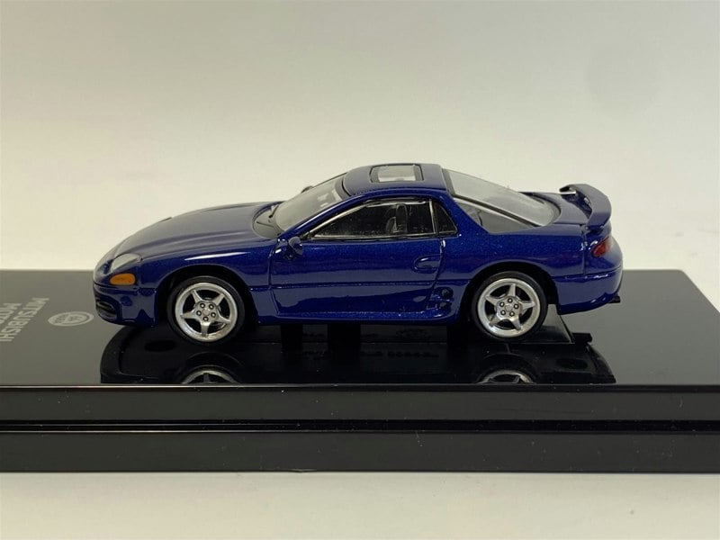 mitsubishi 3000gt gto mariana blue metallic rhd 1:64 paragon 65138