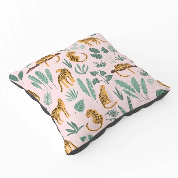 Warren Reed Hand Drawn Leopards Floor Cushion