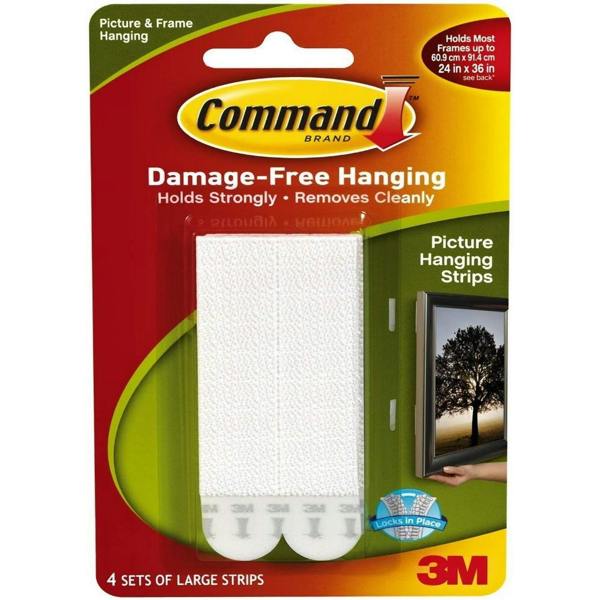 Command Picture Strips (Pack Of 4) - White - 