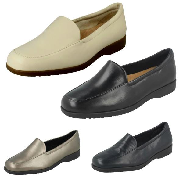 Clarks Ladies Clarks Flat Loafer Style Shoes - Georgia