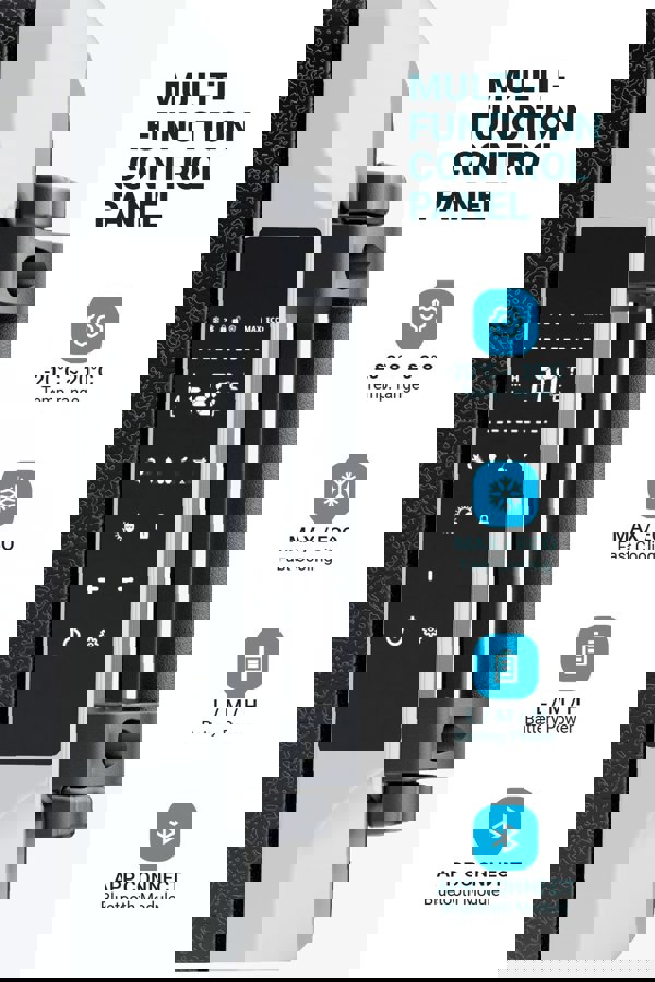 Living and Home 40L Car Fridge Electric Cool Box Portable Compressor Fridge Freezer with Dual Temp