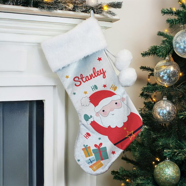 Personalised Memento Company Personalised Santa Christmas Stocking