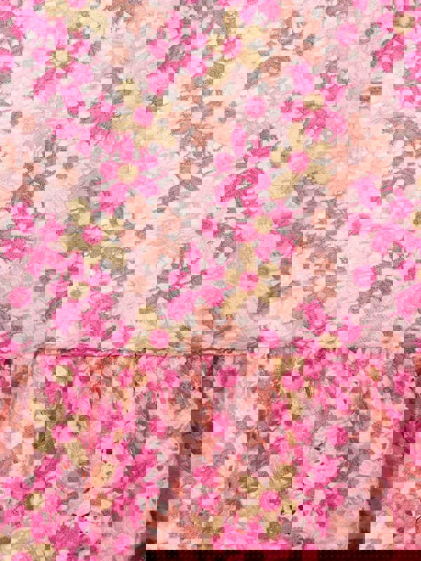 Marlo Girls Pixie Embroidered Dress in Multicolour