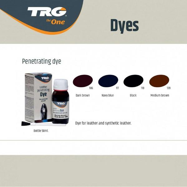 TRG Leather Shoe Dye - Permanent Colour Restoration for Shoes and Boots 50ml