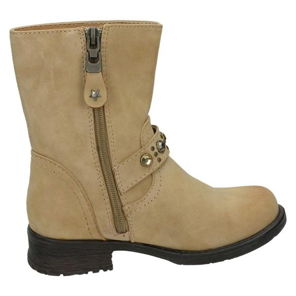 Spot On Girls Spot On Biker Style Studded Boots