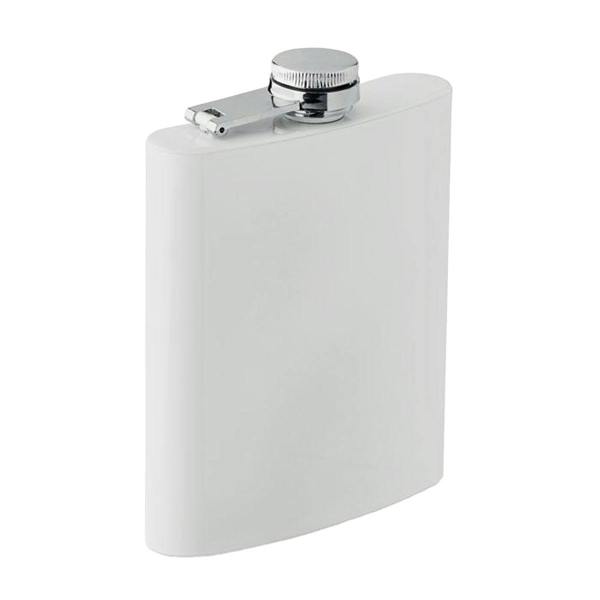 MidOcean Sublim Slim 180ml Hip Flask - White - 