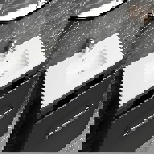 4001a ceramic 76cm thin edge inset basin with scooped bowl