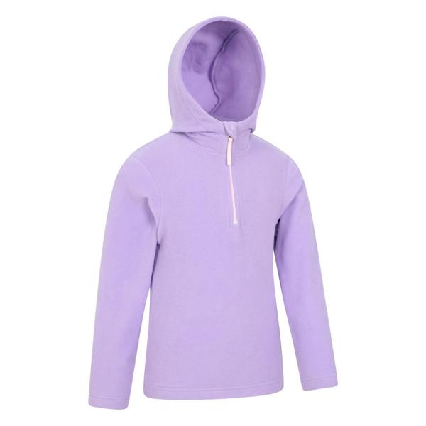 Mountain Warehouse Childrens/Kids Camber II Fleece Hoodie - Lilac - 