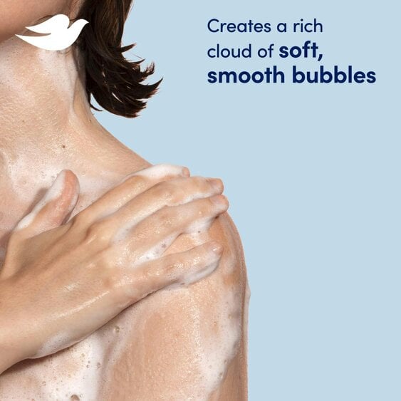 Dove Caring Bath Indulging Cream Bath Soak with 1/4 Moisturising Cream, 4x450ml