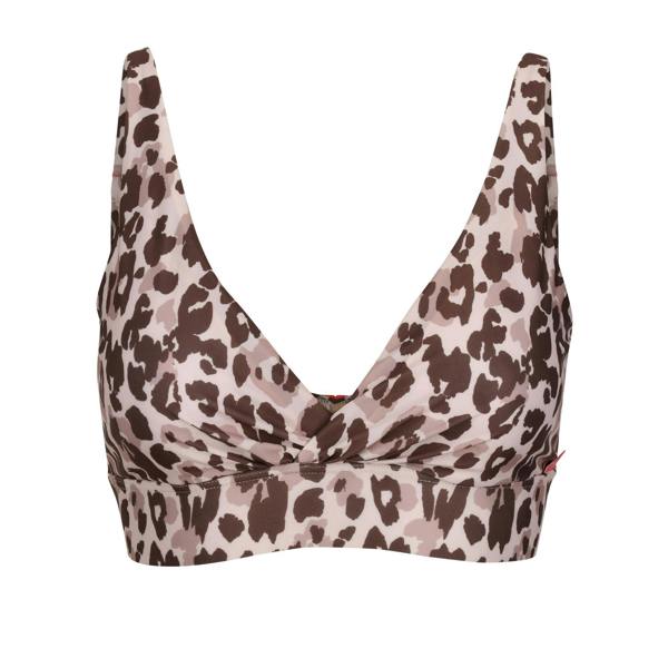Regatta Womens/Ladies Paloma Leopard Print Bikini Top - Brown/Beige