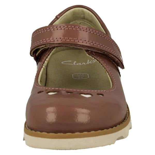 Clarks Girls Clarks  Heart Detailed Mary Jane Style Shoes Crown Jane