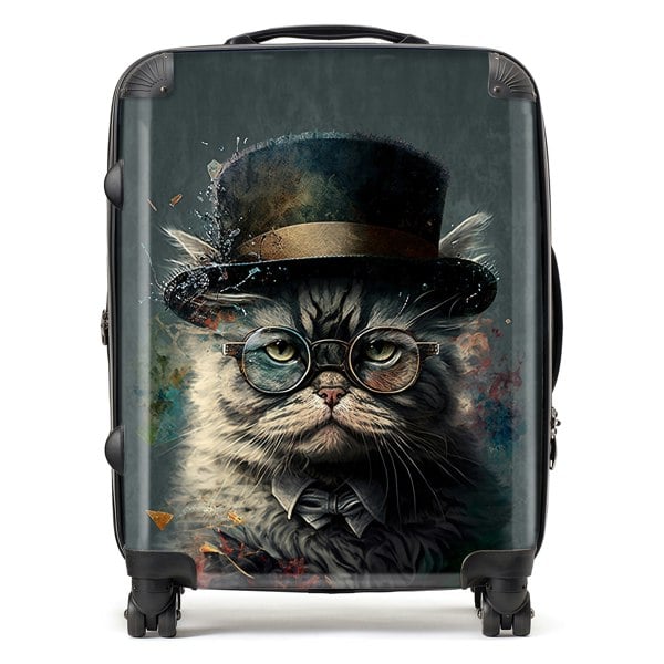 Warren Reed Selkirk Rex Cat Splashart Suitcase