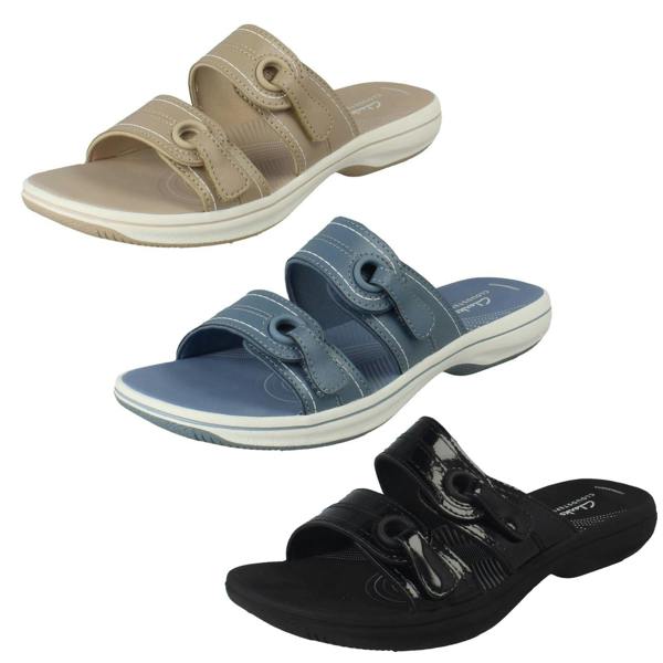 Clarks Ladies Clarks Dual Strap Sandals Brinkley Maye