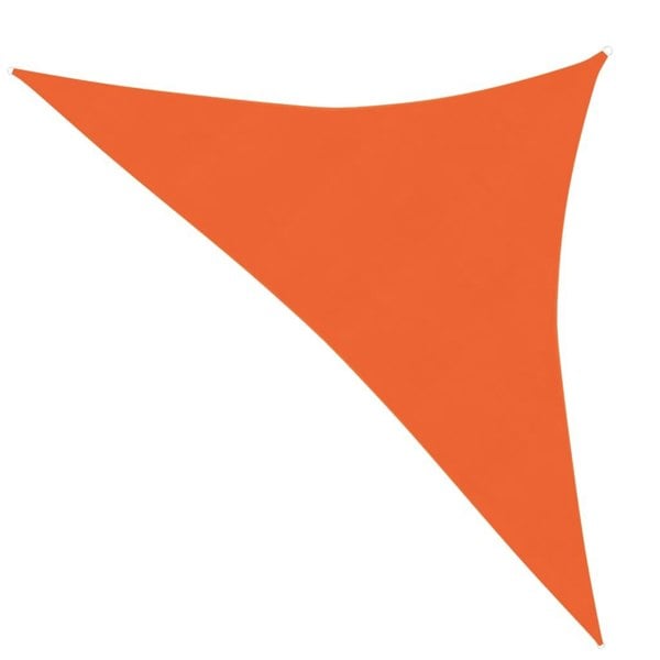 Berkfield Sunshade Sail 160 g/m�__ Orange 3x3x4.2 m HDPE