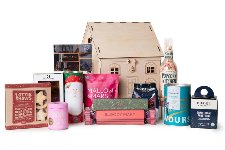 Booni Box House Full of Christmas Festive Food & Drink Hamper
