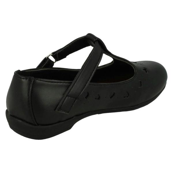 Spot On Girls Spot On Heart Detail T-Bar School Shoes
