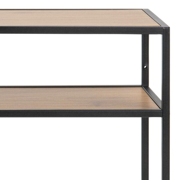 Wyld Haus El Paso Black Metal and Wild Oak Veneer Console Table