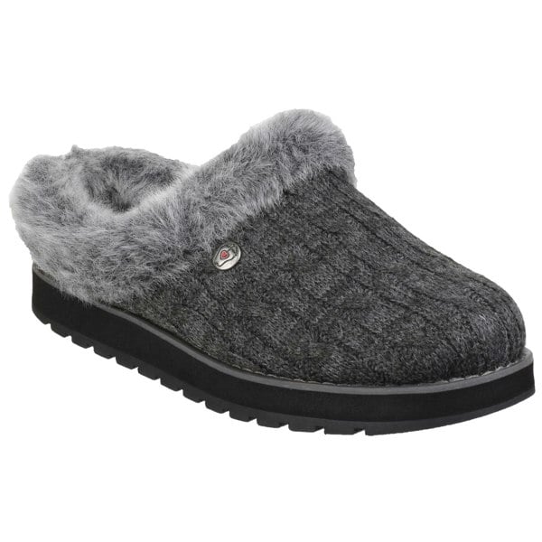 Skechers Womens/Ladies Keepsakes Ice Angel Slip On Mule Slippers - Charcoal