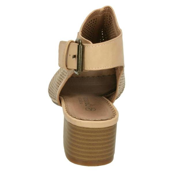 Savannah Ladies Savannah Mid Heel Peep Toe Sandals